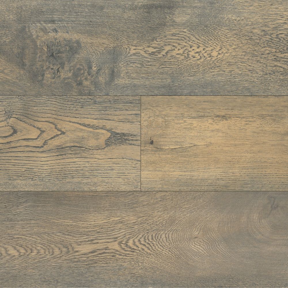 تصویر سطح پارکت لمینت ونو مدل HV-9505R با طرح چوب بلوط طوسی–بژ اسموکی و رگههای طبیعی و برجسته