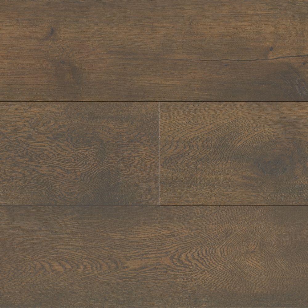 تصویر سطح پارکت لمینت ونو مدل HV-9508R با طرح چوب بلوط گردویی تیره، رگههای عمیق طبیعی و بافت سوپرمات برجسته