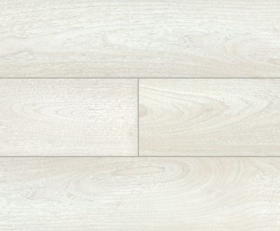 تصویر سطح پارکت لمینت ورپی برنت VB-1201 با طرح چوب روشن سفید–کرم و رگه‌های نرم روی تایل‌های سوپرمات مستطیلی.