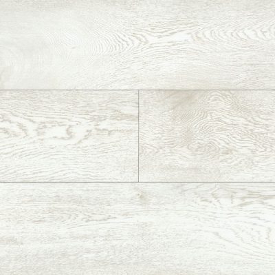 پارکت لمینت ونو HV-9501R با طرح چوب بلوط بسیار روشن و سفید، رگه‌های نرم و یکنواخت و شیارهای ظریف بین تایل‌ها؛ مناسب برای نمایش بافت طبیعی کف‌پوش روشن در فضاهای مدرن و مینیمال.